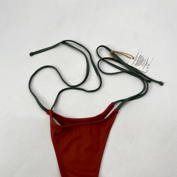 so so good swim string bikini bottoms tangerine - Picture 5 of 10